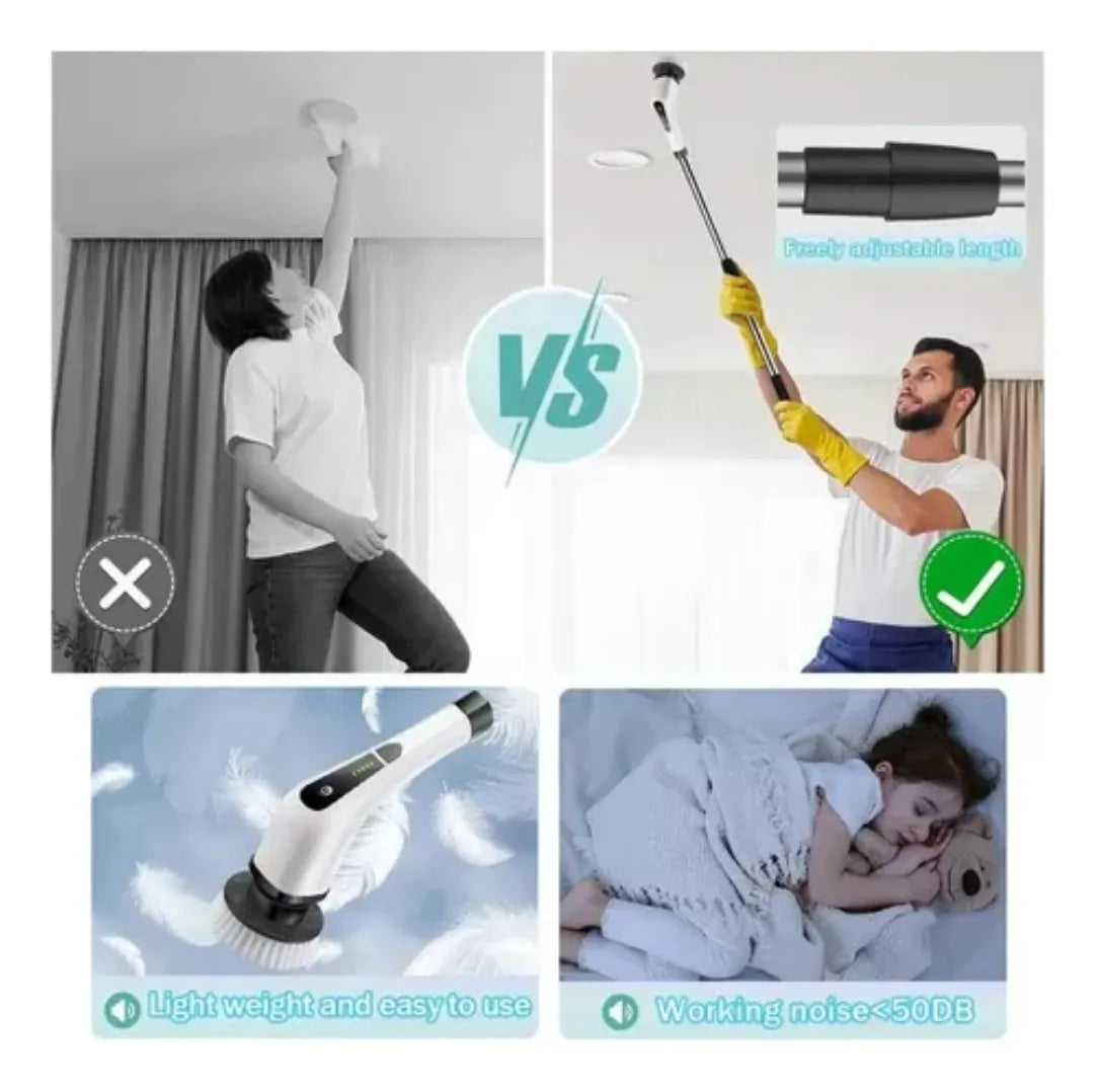 CEPILLO DE LIMPIEZA 9 EN 1 MULTIUSOS ELECTRICO 🫧